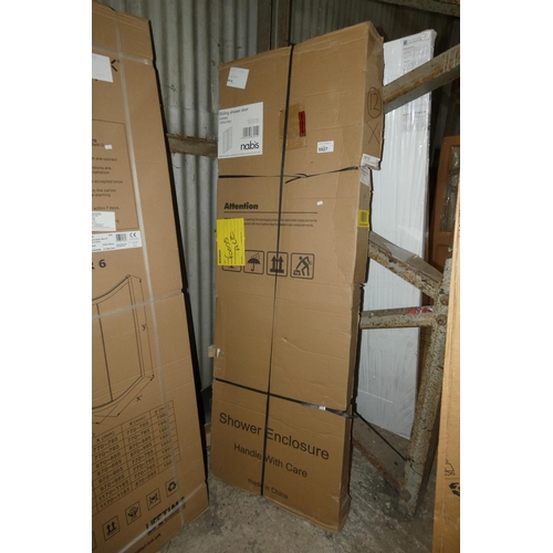 5927 - 1 x Nabis sliding glass shower door type D06965 1200 x 1900mm