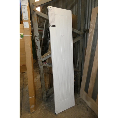 5929 - 1 x XL Joinery white primed Suffolk door approx 457 x 1981mm