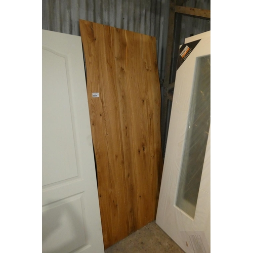 5944 - 1 x solid wood waney edge sliding door approx 900 x 2110mm