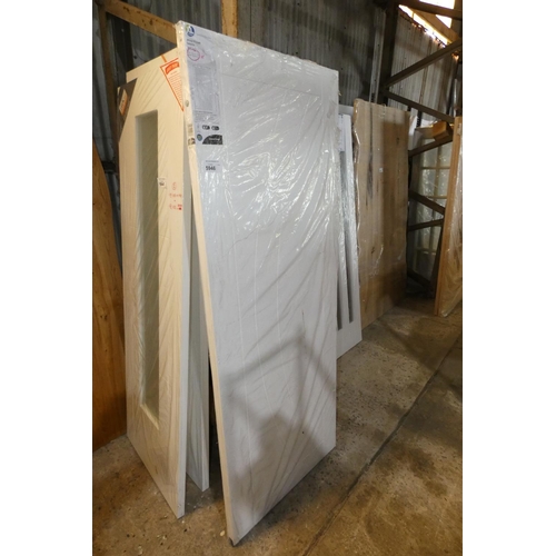 5946 - 1 x XL Joinery Solerno white primed door approx 762 x 1981mm