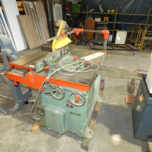 6184 - 1 x Robinson sliding table circular saw bench type ET. E. machine no. 329, 3ph