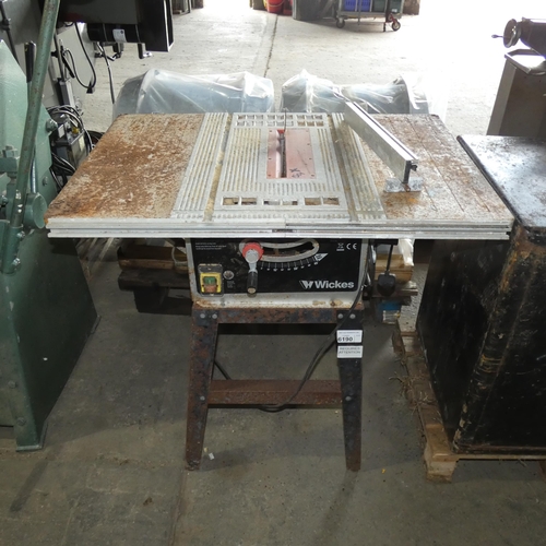 6190 - A Wickes circular saw with stand 240v - Requires attention