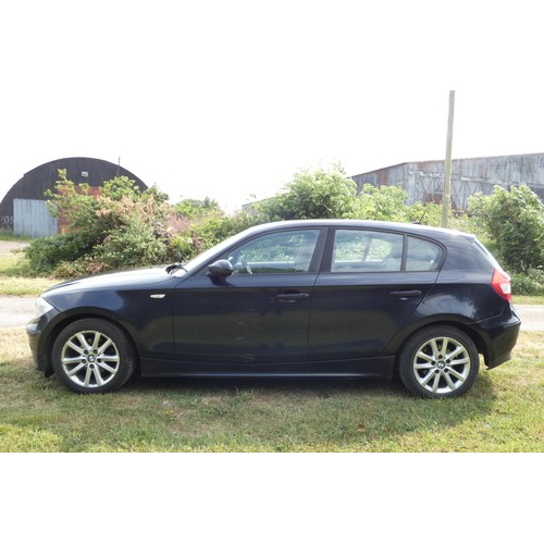 12 - Blue BMW 118D 5dr hatchback, Reg LF05 WXC, 1st Reg. 20/06/2005, 6 speed manual Diesel 1995cc, MoT to... 