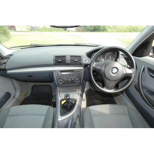 12 - Blue BMW 118D 5dr hatchback, Reg LF05 WXC, 1st Reg. 20/06/2005, 6 speed manual Diesel 1995cc, MoT to... 