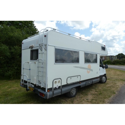 10 - White Fiat Ducato 2.8 Td Europe 5000 SL 6 berth Motor Caravan,  Reg W556 PNU, 1st reg 30/03/2000, Ma... 