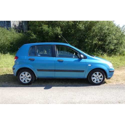 11 - Blue Hyundai Getz GSi 5 dr Hatchback, Reg EN54 BAU, 1st reg 11/12/2004, 5 speed manual petrol 1341cc... 