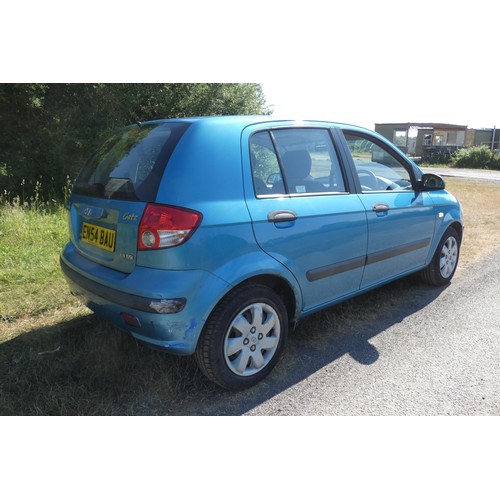 11 - Blue Hyundai Getz GSi 5 dr Hatchback, Reg EN54 BAU, 1st reg 11/12/2004, 5 speed manual petrol 1341cc... 