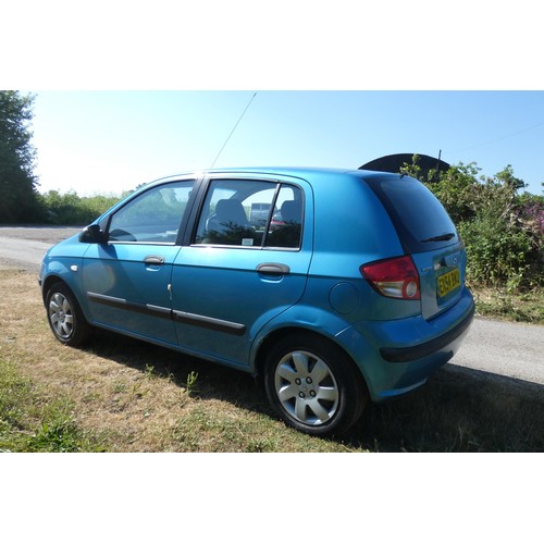 11 - Blue Hyundai Getz GSi 5 dr Hatchback, Reg EN54 BAU, 1st reg 11/12/2004, 5 speed manual petrol 1341cc... 