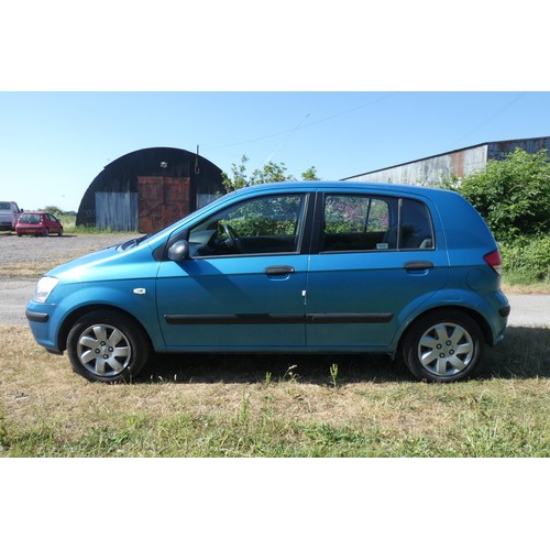 11 - Blue Hyundai Getz GSi 5 dr Hatchback, Reg EN54 BAU, 1st reg 11/12/2004, 5 speed manual petrol 1341cc... 