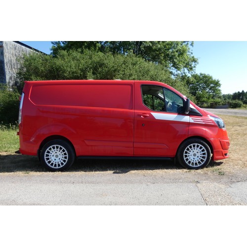 1 - Red Ford Transit Custom 330 ECO-TE  L1 DIES 2.2  TDCI 125PS low roof Van, Reg MM64 DYH, 1st Reg 19/1... 