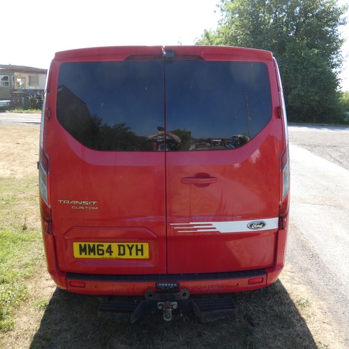 1 - Red Ford Transit Custom 330 ECO-TE  L1 DIES 2.2  TDCI 125PS low roof Van, Reg MM64 DYH, 1st Reg 19/1... 