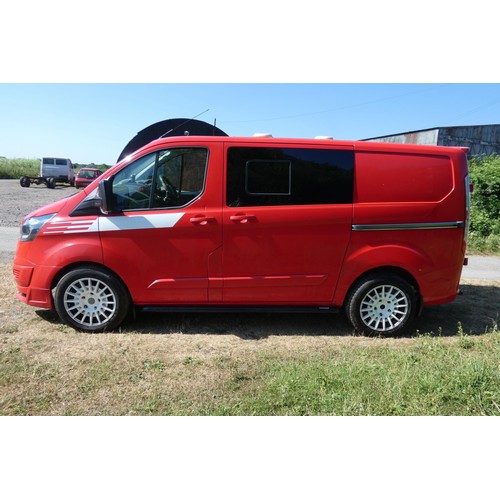 1 - Red Ford Transit Custom 330 ECO-TE  L1 DIES 2.2  TDCI 125PS low roof Van, Reg MM64 DYH, 1st Reg 19/1... 