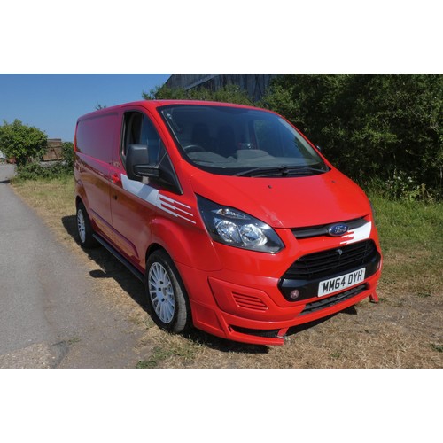 1 - Red Ford Transit Custom 330 ECO-TE  L1 DIES 2.2  TDCI 125PS low roof Van, Reg MM64 DYH, 1st Reg 19/1... 