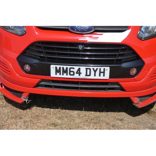 1 - Red Ford Transit Custom 330 ECO-TE  L1 DIES 2.2  TDCI 125PS low roof Van, Reg MM64 DYH, 1st Reg 19/1... 