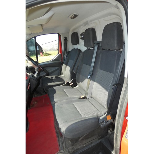 1 - Red Ford Transit Custom 330 ECO-TE  L1 DIES 2.2  TDCI 125PS low roof Van, Reg MM64 DYH, 1st Reg 19/1... 