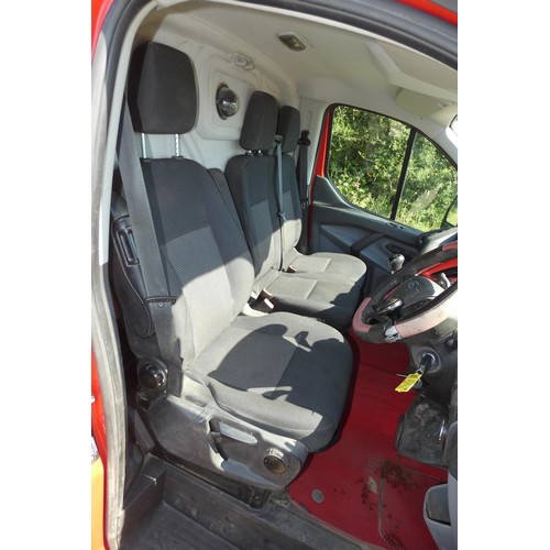 1 - Red Ford Transit Custom 330 ECO-TE  L1 DIES 2.2  TDCI 125PS low roof Van, Reg MM64 DYH, 1st Reg 19/1... 