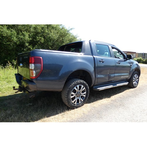 5 - Grey Ford Ranger Wildtrak 4x4 Double Cab Pick up 3.2 T . Reg HG65 YBF, 1st Reg 29/01/2016, 6 speed A... 