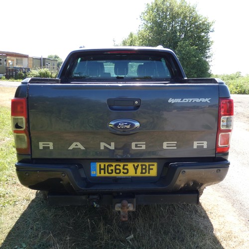 5 - Grey Ford Ranger Wildtrak 4x4 Double Cab Pick up 3.2 T . Reg HG65 YBF, 1st Reg 29/01/2016, 6 speed A... 