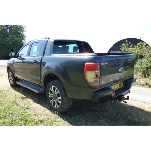 5 - Grey Ford Ranger Wildtrak 4x4 Double Cab Pick up 3.2 T . Reg HG65 YBF, 1st Reg 29/01/2016, 6 speed A... 