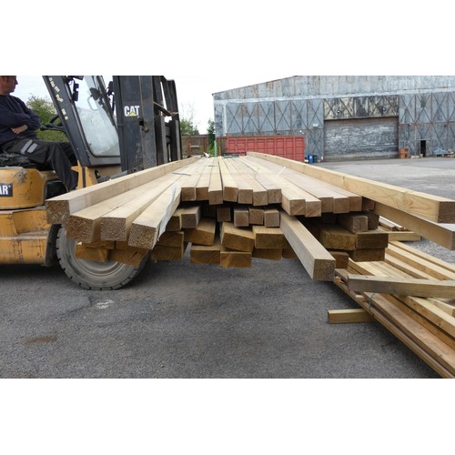 6247 - A qty of timber inc 4x4cm and 9x4.5cm, lengths vary up to approx 540cm. (Top Stack)