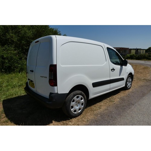 3 - White Peugeot Partner 850 S L1 HDI panel van, reg NU65 CPE, 1st Reg. 21/09/2015, 5 spd manual diesel... 