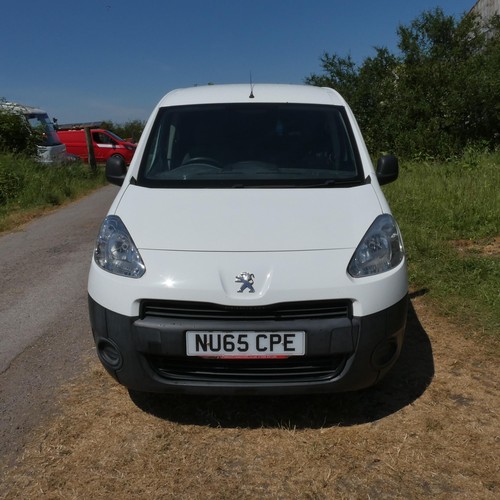 3 - White Peugeot Partner 850 S L1 HDI panel van, reg NU65 CPE, 1st Reg. 21/09/2015, 5 spd manual diesel... 