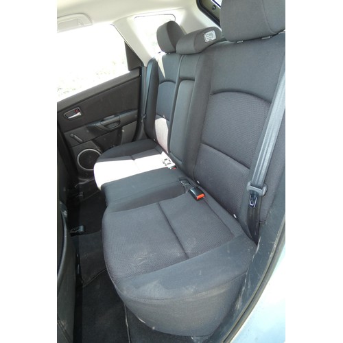 14 - Silver Mazda 3 TS 1.6 hatchback 5dr. reg WJ07 ULU, 1st reg. 27/03/2007, 5 speed manual Petrol 1598cc... 