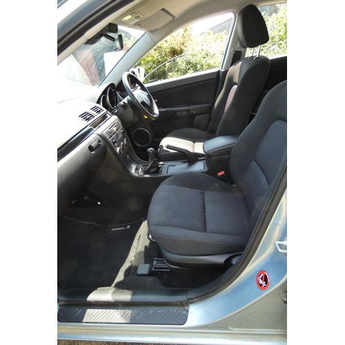 14 - Silver Mazda 3 TS 1.6 hatchback 5dr. reg WJ07 ULU, 1st reg. 27/03/2007, 5 speed manual Petrol 1598cc... 