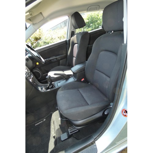 14 - Silver Mazda 3 TS 1.6 hatchback 5dr. reg WJ07 ULU, 1st reg. 27/03/2007, 5 speed manual Petrol 1598cc... 