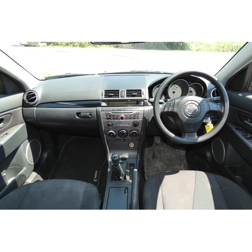 14 - Silver Mazda 3 TS 1.6 hatchback 5dr. reg WJ07 ULU, 1st reg. 27/03/2007, 5 speed manual Petrol 1598cc... 