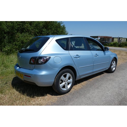 14 - Silver Mazda 3 TS 1.6 hatchback 5dr. reg WJ07 ULU, 1st reg. 27/03/2007, 5 speed manual Petrol 1598cc... 