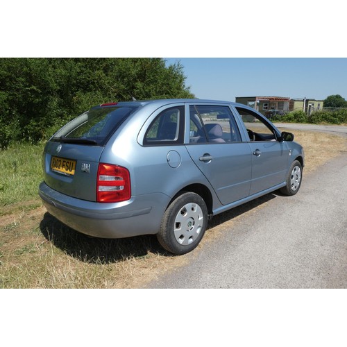 16 - Grey Skoda Fabia Classic 8V estate, Reg RA02 FSU, 1st Reg 15/06/2002, 5 speed manual Petrol 1397cc, ... 