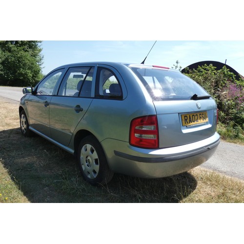 16 - Grey Skoda Fabia Classic 8V estate, Reg RA02 FSU, 1st Reg 15/06/2002, 5 speed manual Petrol 1397cc, ... 