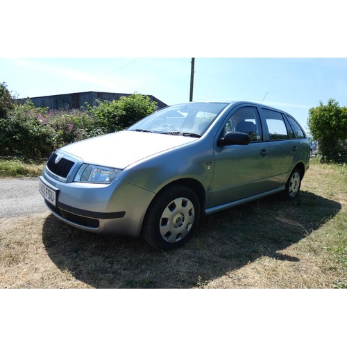 16 - Grey Skoda Fabia Classic 8V estate, Reg RA02 FSU, 1st Reg 15/06/2002, 5 speed manual Petrol 1397cc, ... 