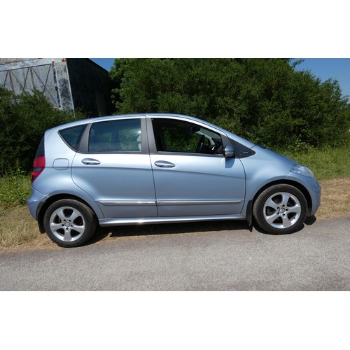 17 - Blue Mercedes  A170 Avantgarde SE CVT 5 dr hatchback, Reg: WF08 HFL, 1st reg 26/03/2008, variable sp... 