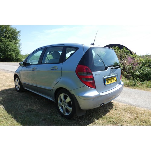 17 - Blue Mercedes  A170 Avantgarde SE CVT 5 dr hatchback, Reg: WF08 HFL, 1st reg 26/03/2008, variable sp... 