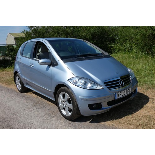 17 - Blue Mercedes  A170 Avantgarde SE CVT 5 dr hatchback, Reg: WF08 HFL, 1st reg 26/03/2008, variable sp... 