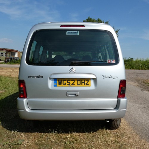 13 - Silver Citroen Berlingo Multispace DSL ES 1.9D Forte 5dr. Estate. Reg WG52 DHZ, 1st reg. 18/12/2002,... 