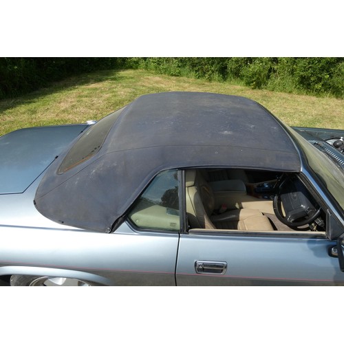 21 - Blue Jaguar XJ-S Convertible Auto, Reg L483 YKV, 1st Reg 16/05/1994, 4 speed Auto Petrol Sports 3980... 