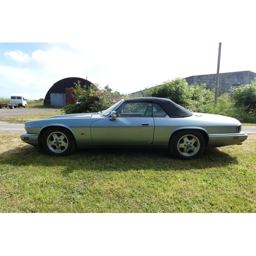 21 - Blue Jaguar XJ-S Convertible Auto, Reg L483 YKV, 1st Reg 16/05/1994, 4 speed Auto Petrol Sports 3980... 