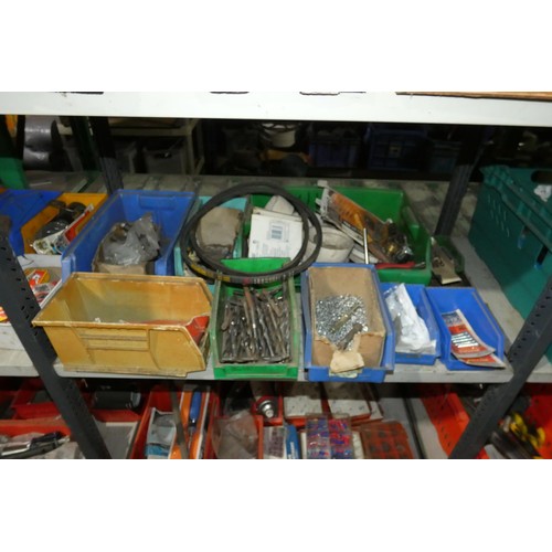 5795 - A quantity of various Lin type plastic storage boxes containing a quantity of various tools and othe... 