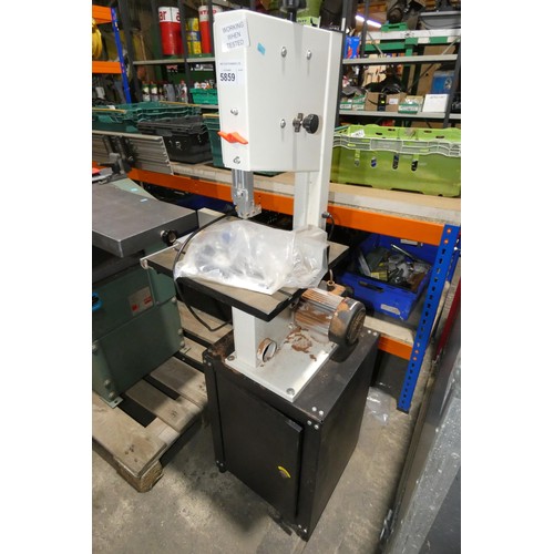 5859 - 1 x Axminster AWSBS2 band saw with cabinet stand 240v