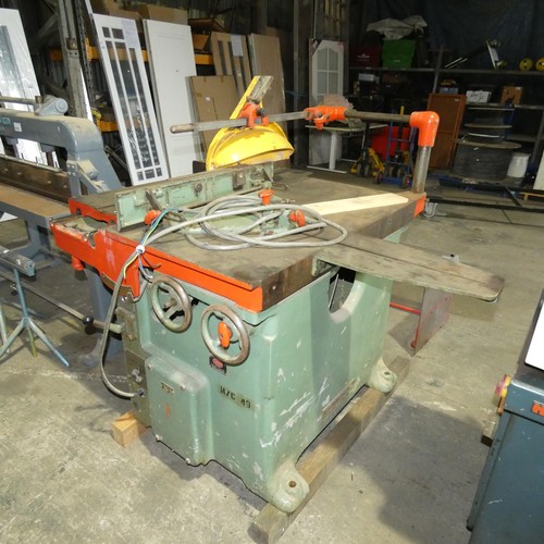 6184 - 1 x Robinson sliding table circular saw bench type ET. E. machine no. 329, 3ph