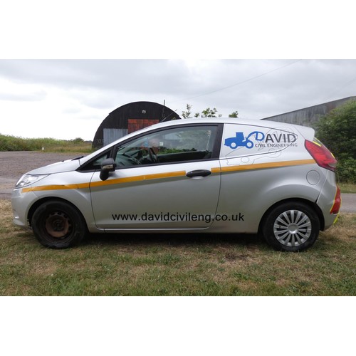 6 - Silver Ford Fiesta Econectic TDCi DPF Car derived Van, Reg: BG61 EGX, 25/11/2011, 5 spd manual diese... 