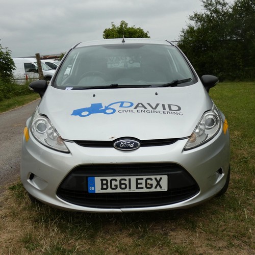 6 - Silver Ford Fiesta Econectic TDCi DPF Car derived Van, Reg: BG61 EGX, 25/11/2011, 5 spd manual diese... 