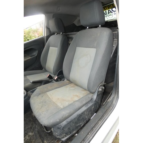 6 - Silver Ford Fiesta Econectic TDCi DPF Car derived Van, Reg: BG61 EGX, 25/11/2011, 5 spd manual diese... 