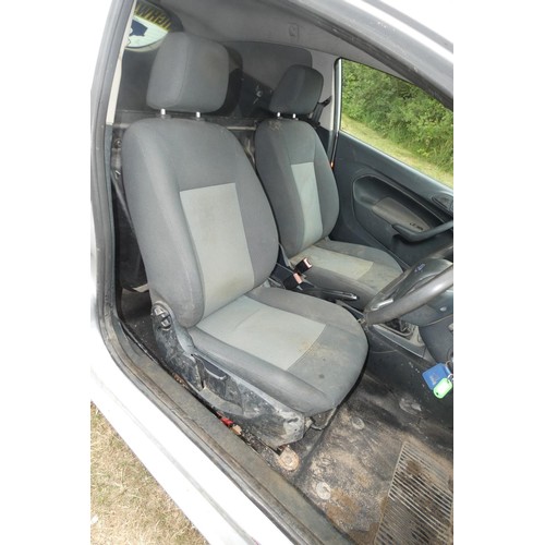 6 - Silver Ford Fiesta Econectic TDCi DPF Car derived Van, Reg: BG61 EGX, 25/11/2011, 5 spd manual diese... 