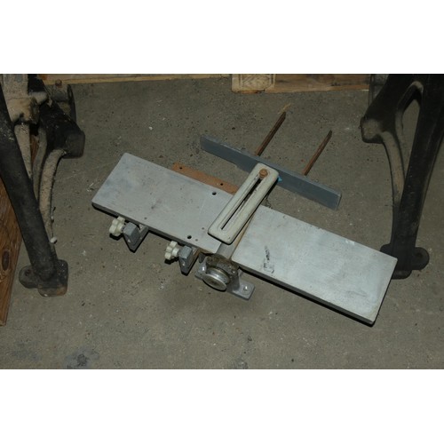 5351 - A vintage metal turning lathe with stand 240v (no other details visible) supplied with a quantity of... 