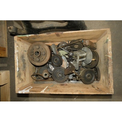 5351 - A vintage metal turning lathe with stand 240v (no other details visible) supplied with a quantity of... 