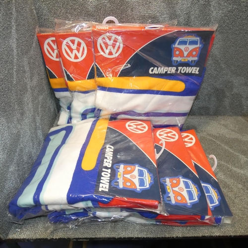 33 - 5 x Volkswagen camper towels approx 145cm x 150cm